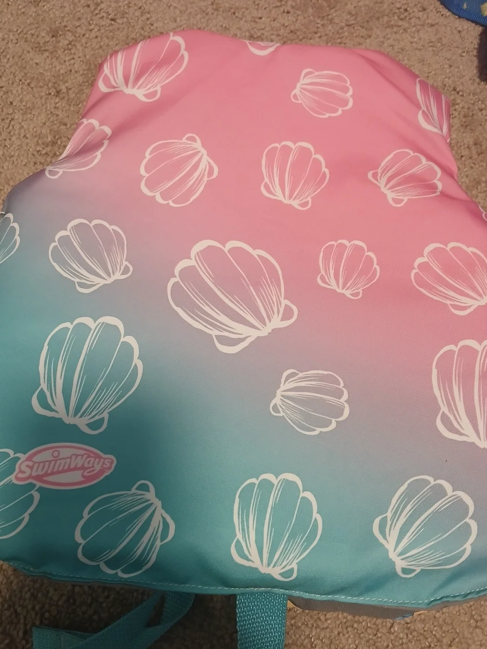 SwimWays Kids Pink & Teal Ariel Float Vest